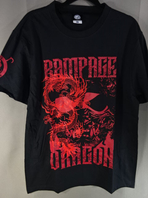 鷹木信悟 RAMPAGE DRAGON Tシャツ①(ブラック)