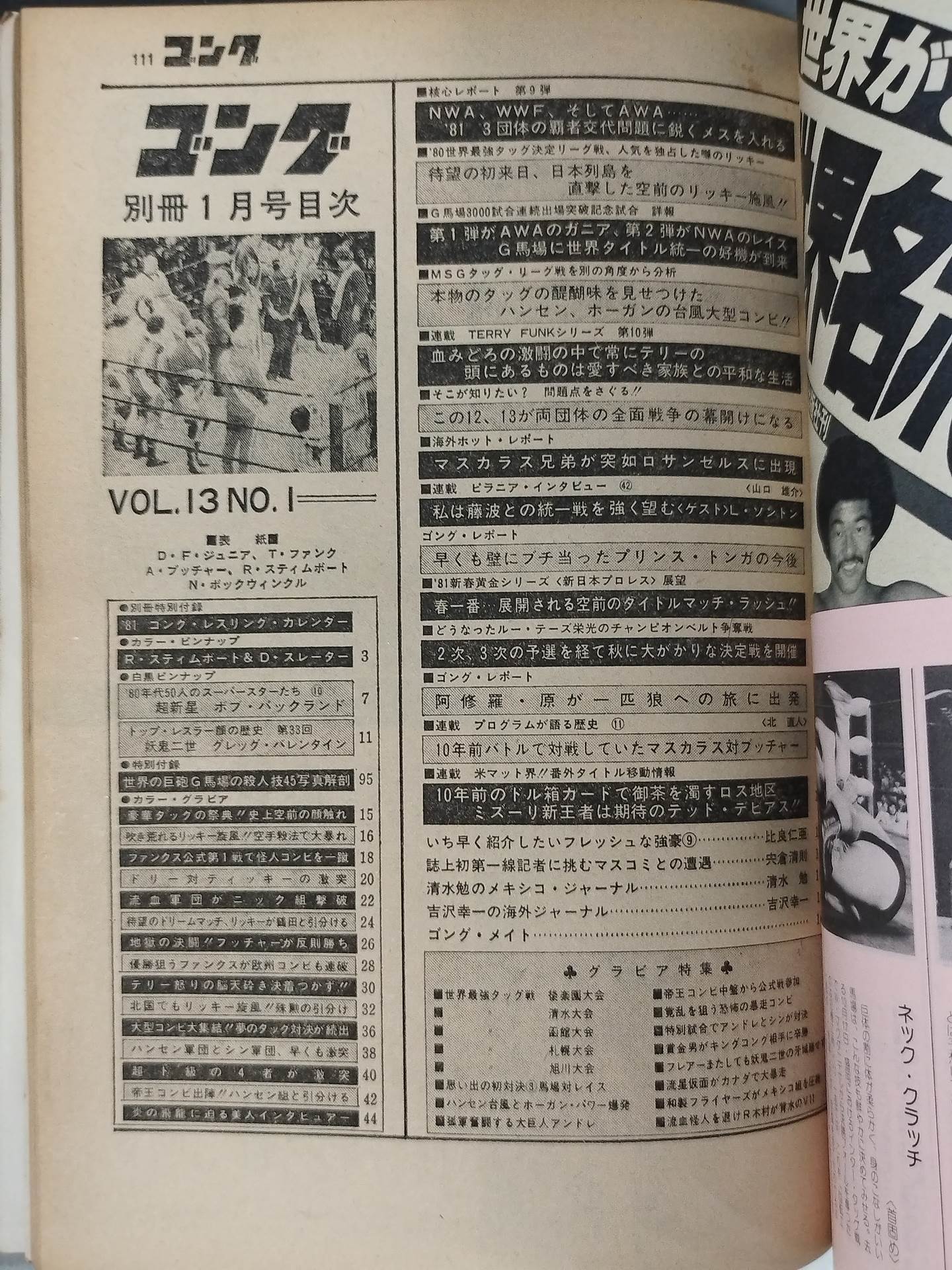 別冊ゴングVol.13 No.1