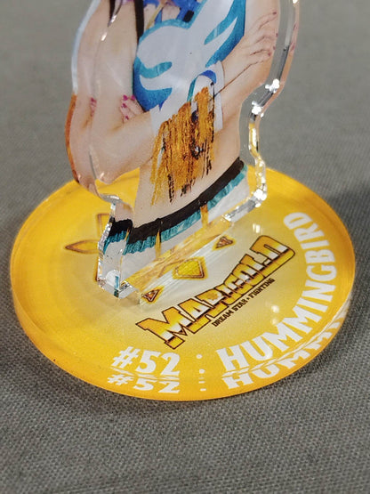 Hummingbird Marigold Acrylic Stand