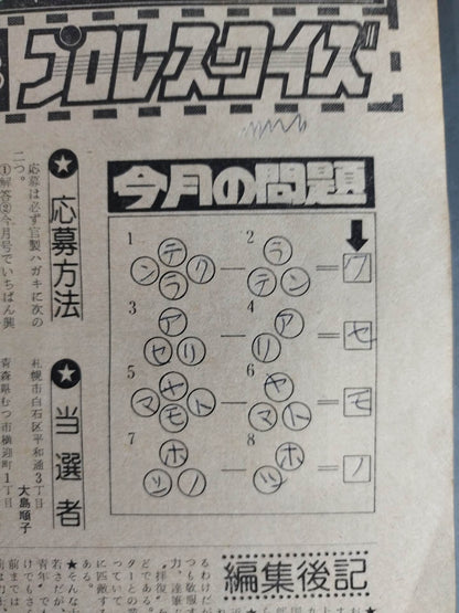 月刊プロレス 1978年10月号