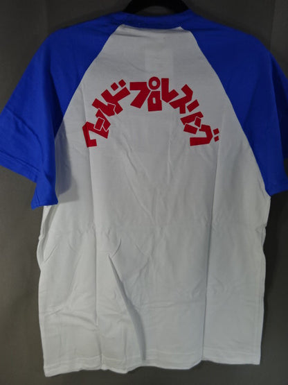 Lion Mark  Raglan T-Shirts (5) (White× Blue)