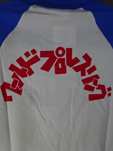 Lion Mark  Raglan T-Shirts (5) (White× Blue)