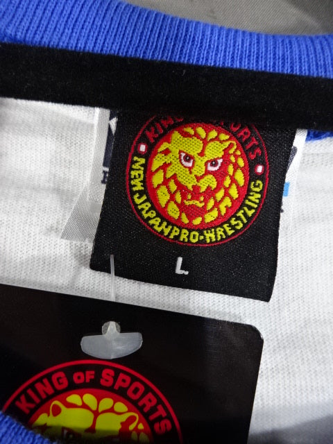 Lion Mark  Raglan T-Shirts (5) (White× Blue)