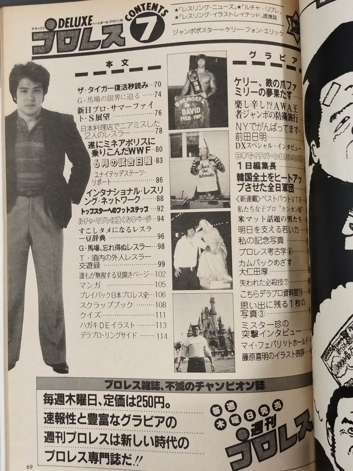 デラックスプロレス 1984年7月号