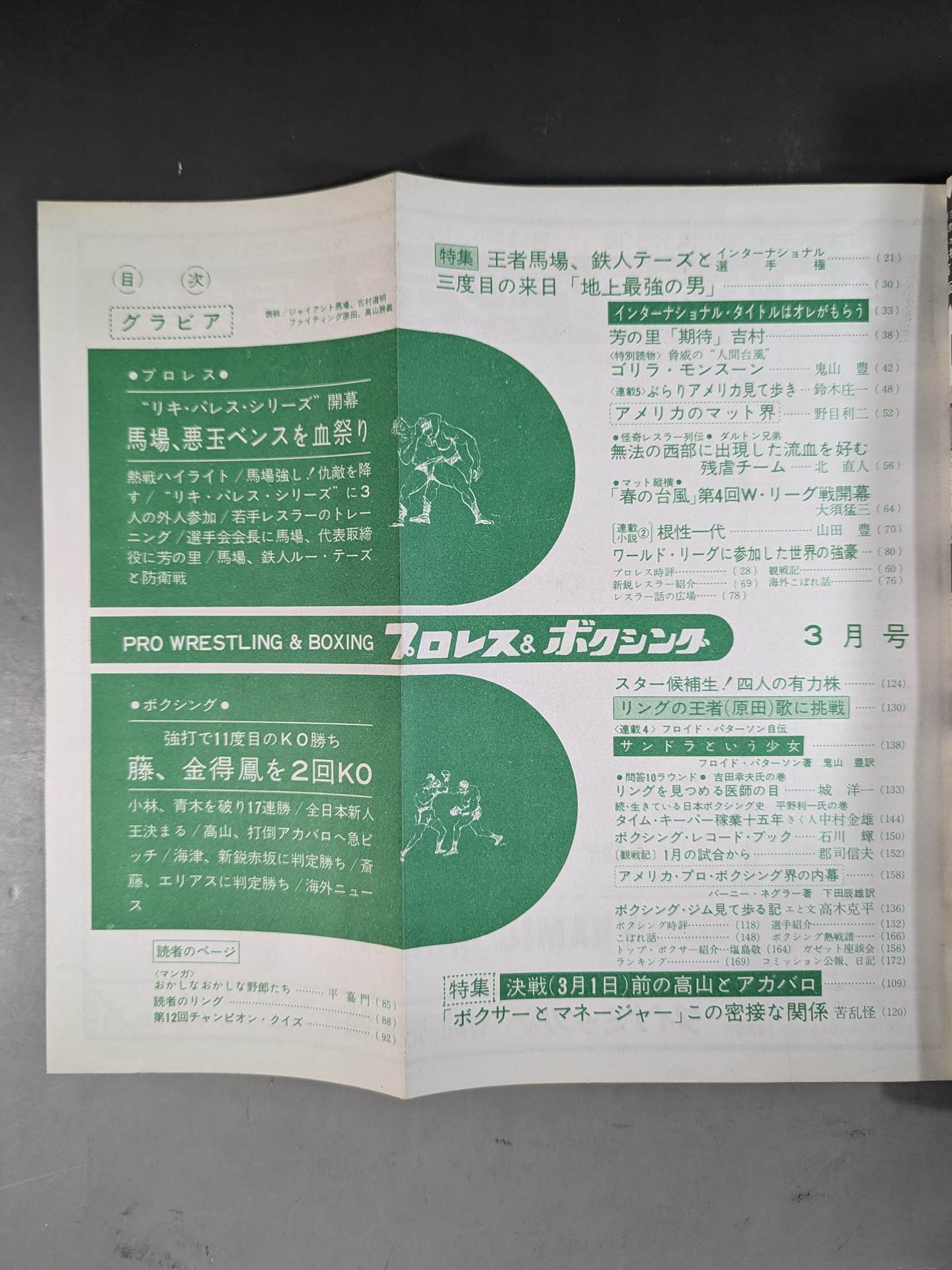 プロレス&ボクシング 1966年3月号