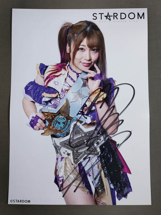 中野たむ 直筆サイン入り スターダムポートレート(A-2)