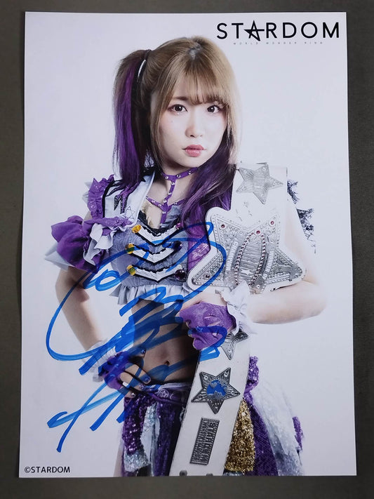 中野たむ 直筆サイン入り スターダムポートレート(A-4)