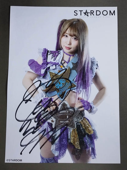 中野たむ 直筆サイン入り スターダムポートレート(B-1)