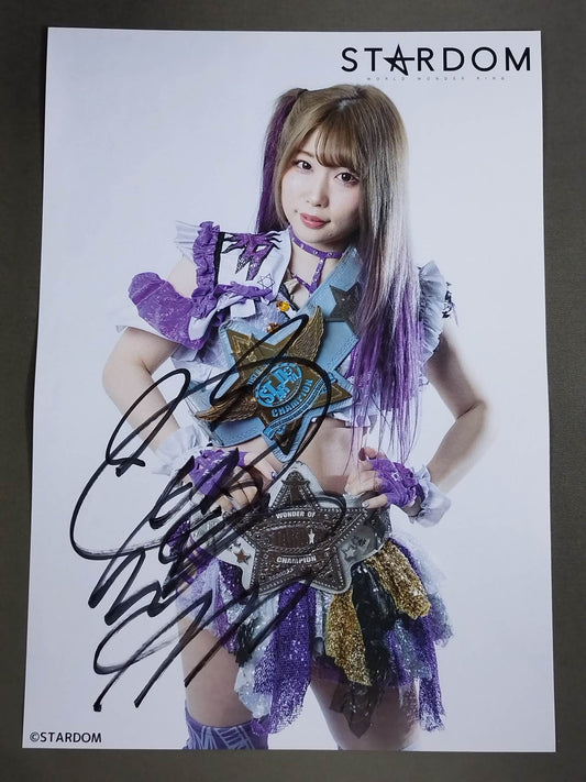 中野たむ 直筆サイン入り スターダムポートレート(B-1)