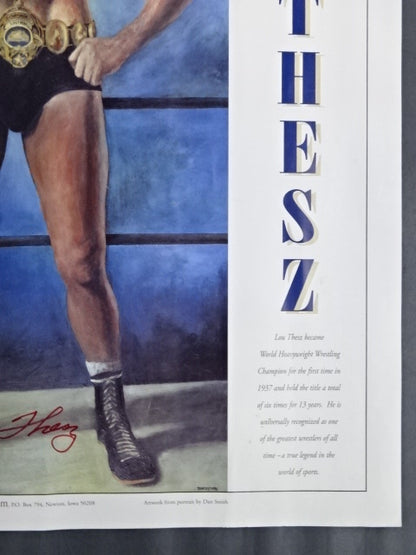 【hand signed autograph】 Lou Thesz  Poster