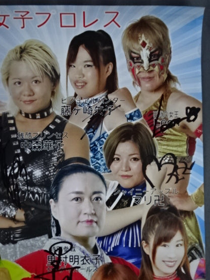 ★11 fighters hand signed autograph ★ PURE-J Bolshoi FINAL in Sendai