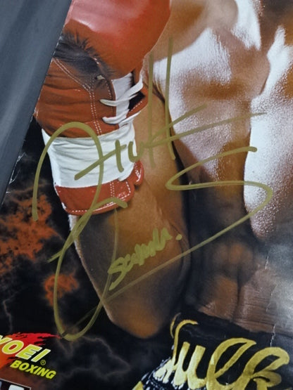 【Osamu Sato hand signed autograph 】Osamu Sato vs Willie Horin