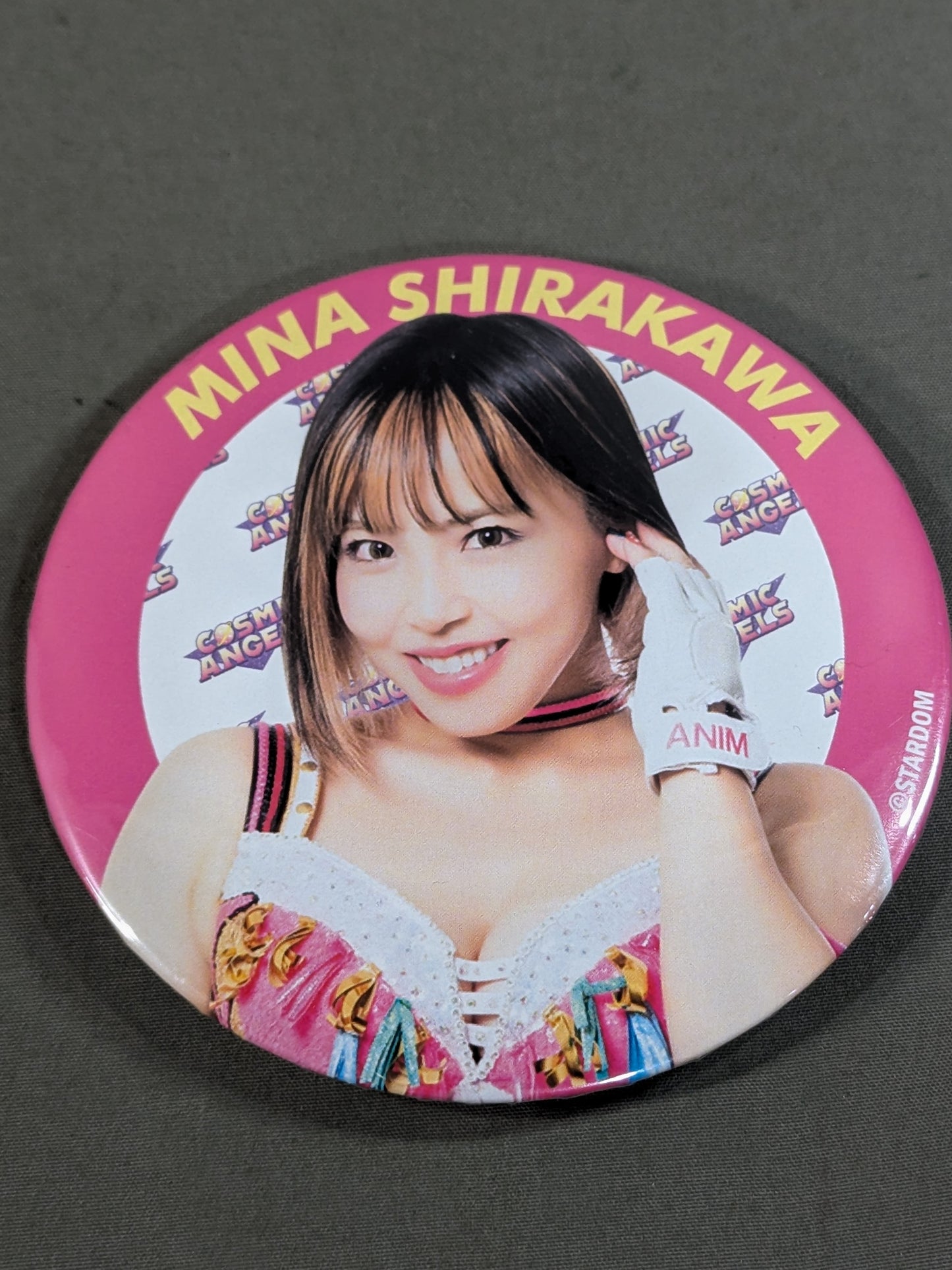 Mina Shirakawa  Stardom Trading BIG PinBack button  2023