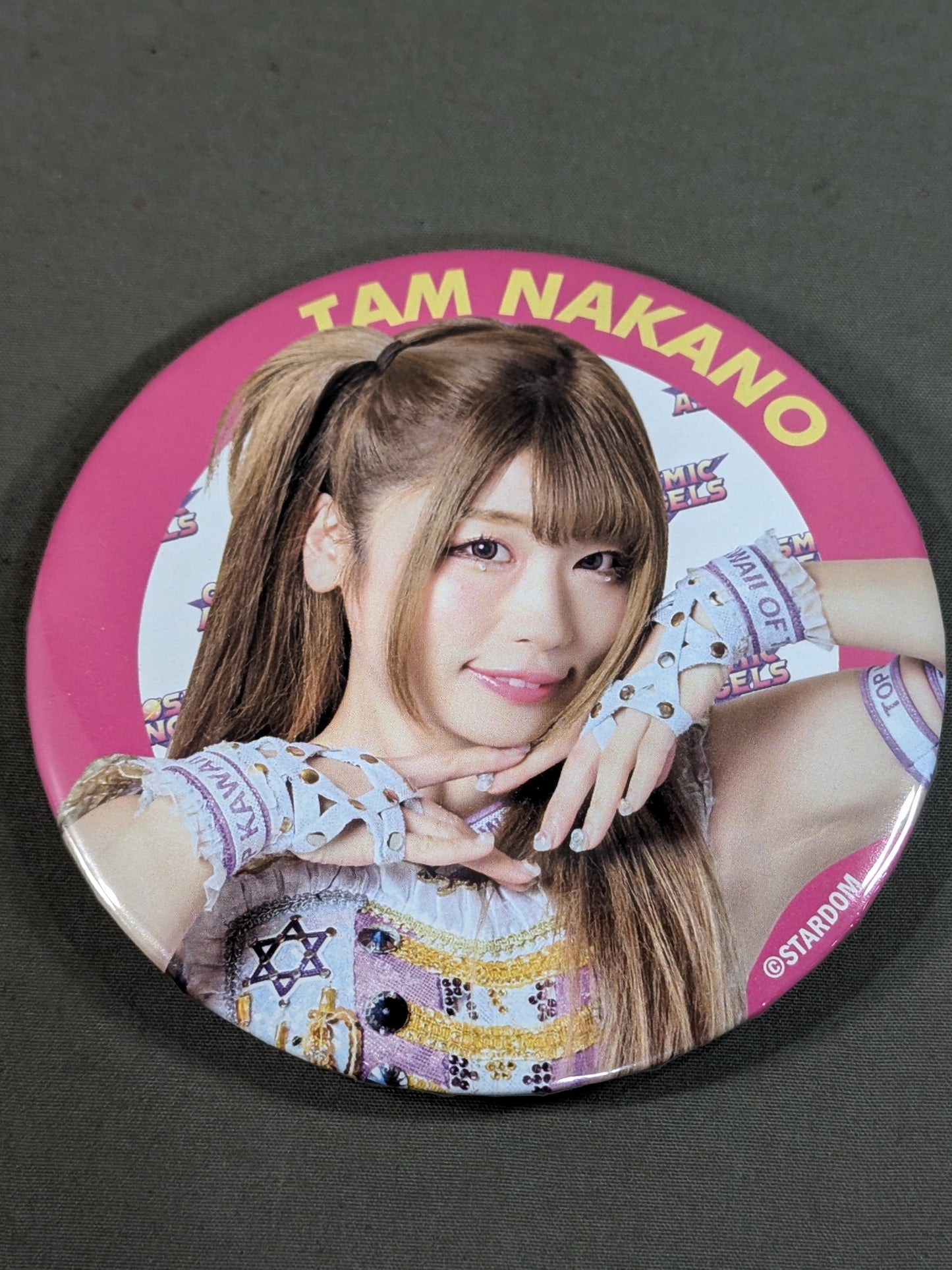 Tam Nakano  Stardom Trading BIG PinBack button  2023