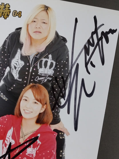 Sareee (SARRAY) &Yoshiko  Oni to Kinbar 2 hand signed autographs Pro-Photo  (A-1 )