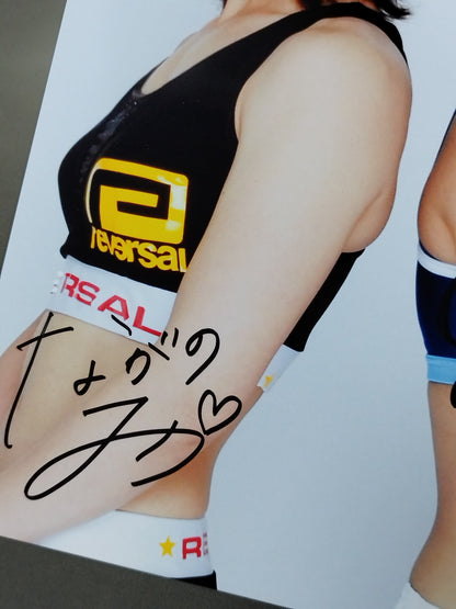 Shizuka Sugiyama & Mika Nagano 2 hand signed autographs  Pro-Photo (A-1)