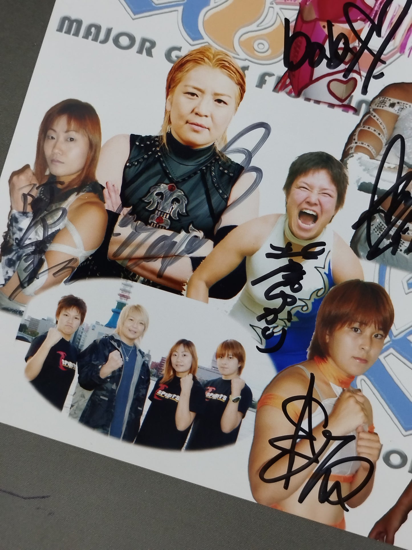 [14 fighters hand signed autograph Major Women's Pro Wrestling AtoZ Pro-Photo 