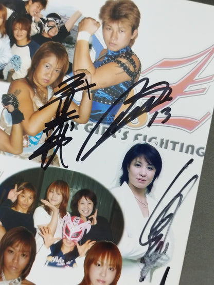 [14 fighters hand signed autograph Major Women's Pro Wrestling AtoZ Pro-Photo 