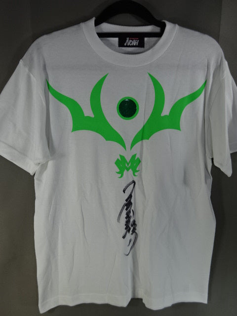 【hand signed autograph】 Mitsuharu Misawa  MM T-shirt