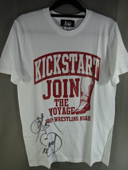 【hand signed autograph】 Katsuhiko Nakajima GENIUS OF THE KICK T-Shirt