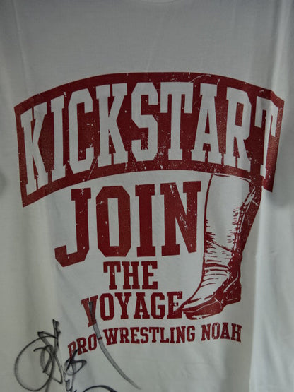 【hand signed autograph】 Katsuhiko Nakajima GENIUS OF THE KICK T-Shirt
