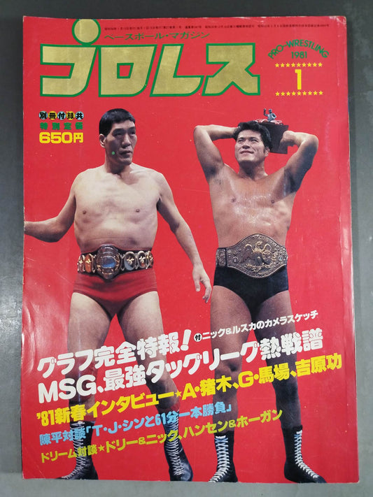 Monthly Pro Wrestling January 1981 issue