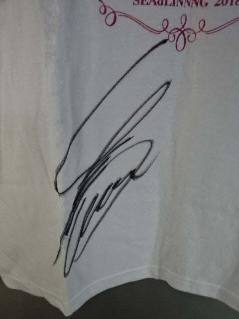【hand signed autograph】 Arisa Nkajima ARISA NAKAJIMA T-Shirt (1) (White)