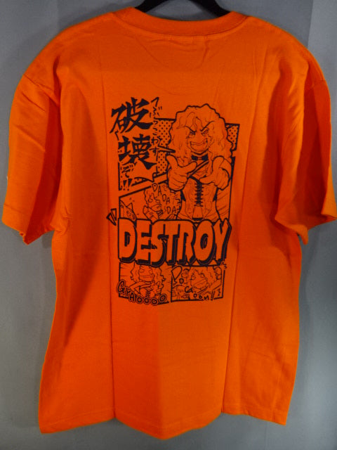 Hiroyo Matsumoto DESTROY Illustration T-Shirt (1) (Orange)