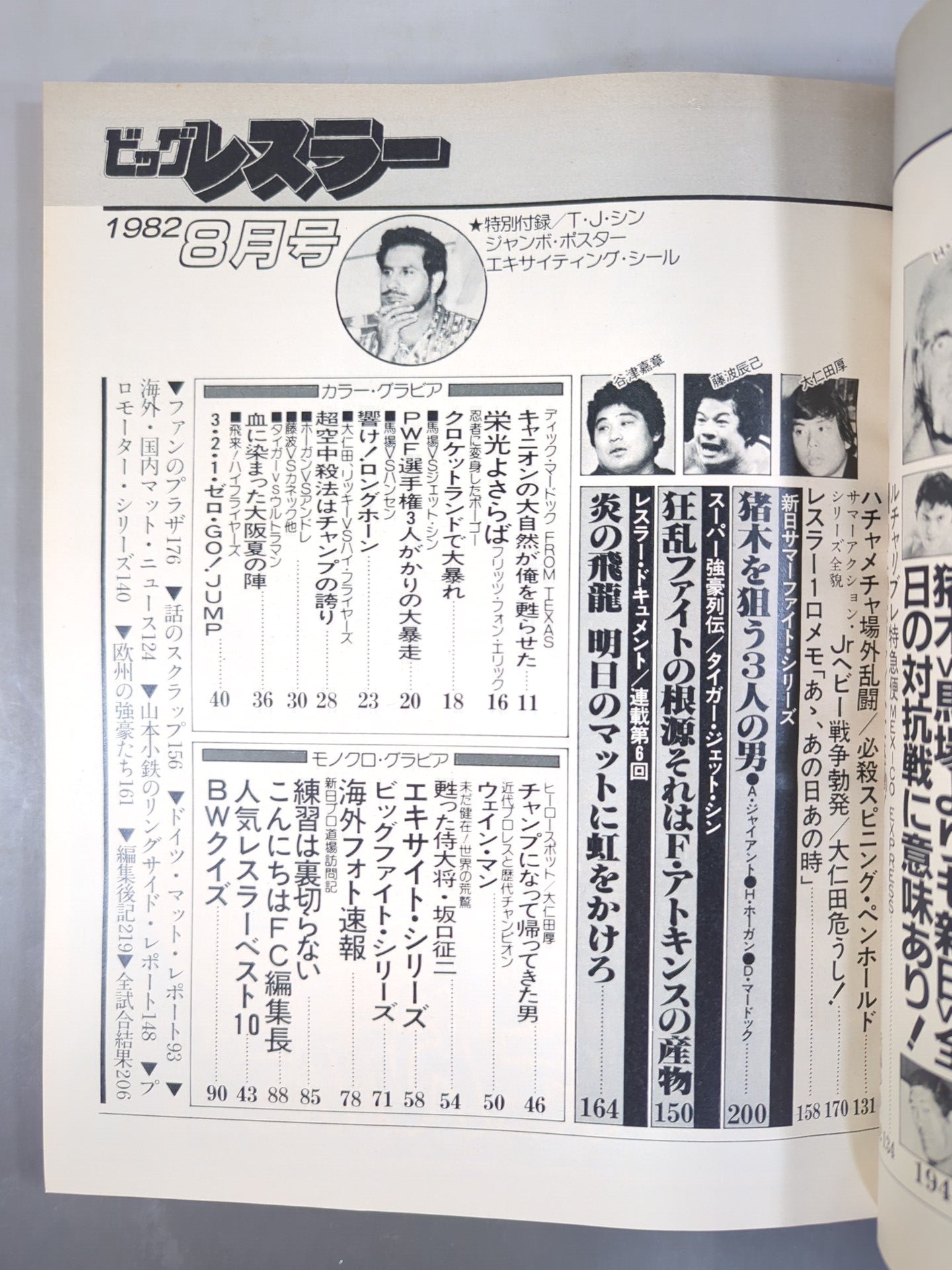 月刊ビッグレスラー 1982年8月号