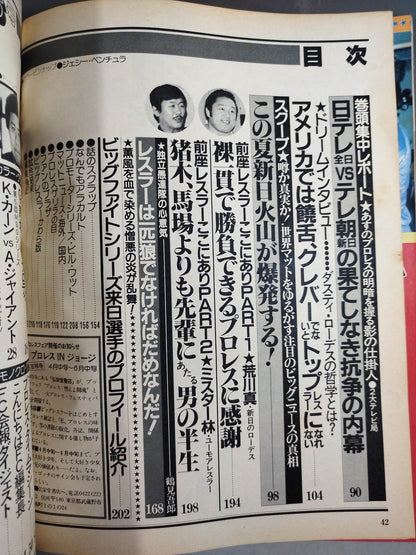 Monthly Big Wrestler June 1982 issue
