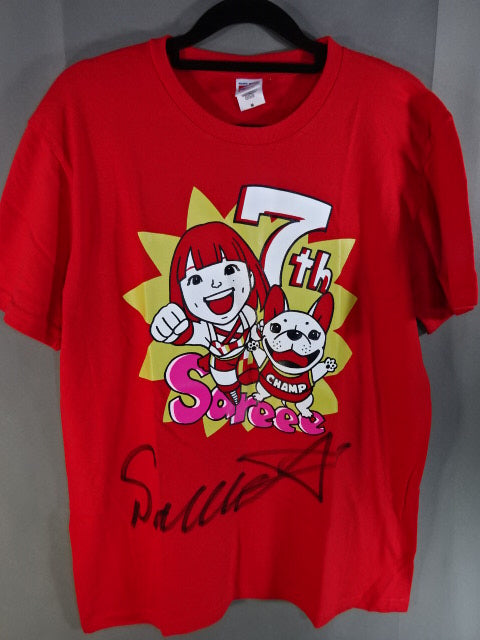 【hand signed autograph】 Sareee (SARRAY)  7th Anniversary T-shirt