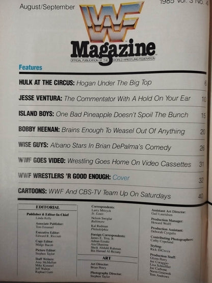 WWF MAGAZINE August/September 1985