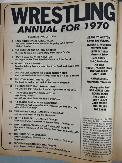 Wrestling  ANNUAL FOR 1970
