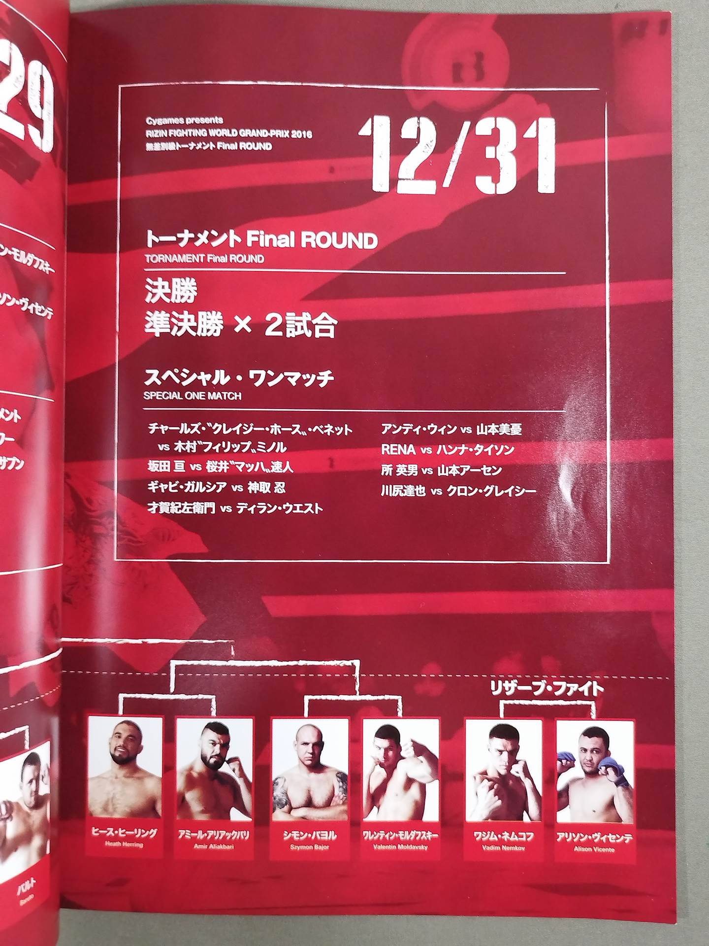 RIZIN FIGHTING WORLD GP 2016 Indiscriminate Tournament 2nd ROUND / FINAL ROUND