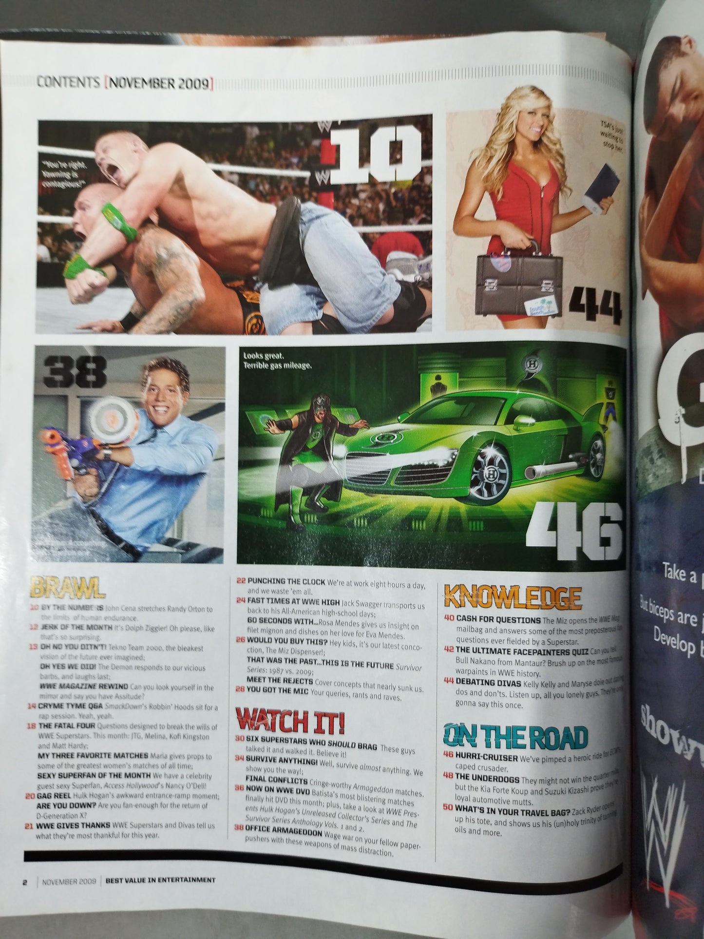 WWE MAGAZINE November 2009 issue