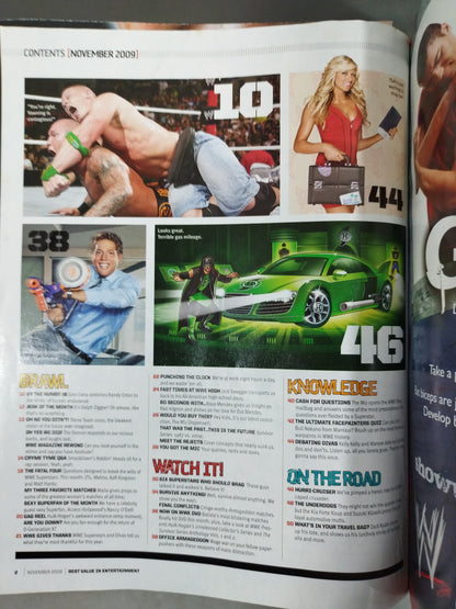 WWE MAGAZINE November 2009 issue