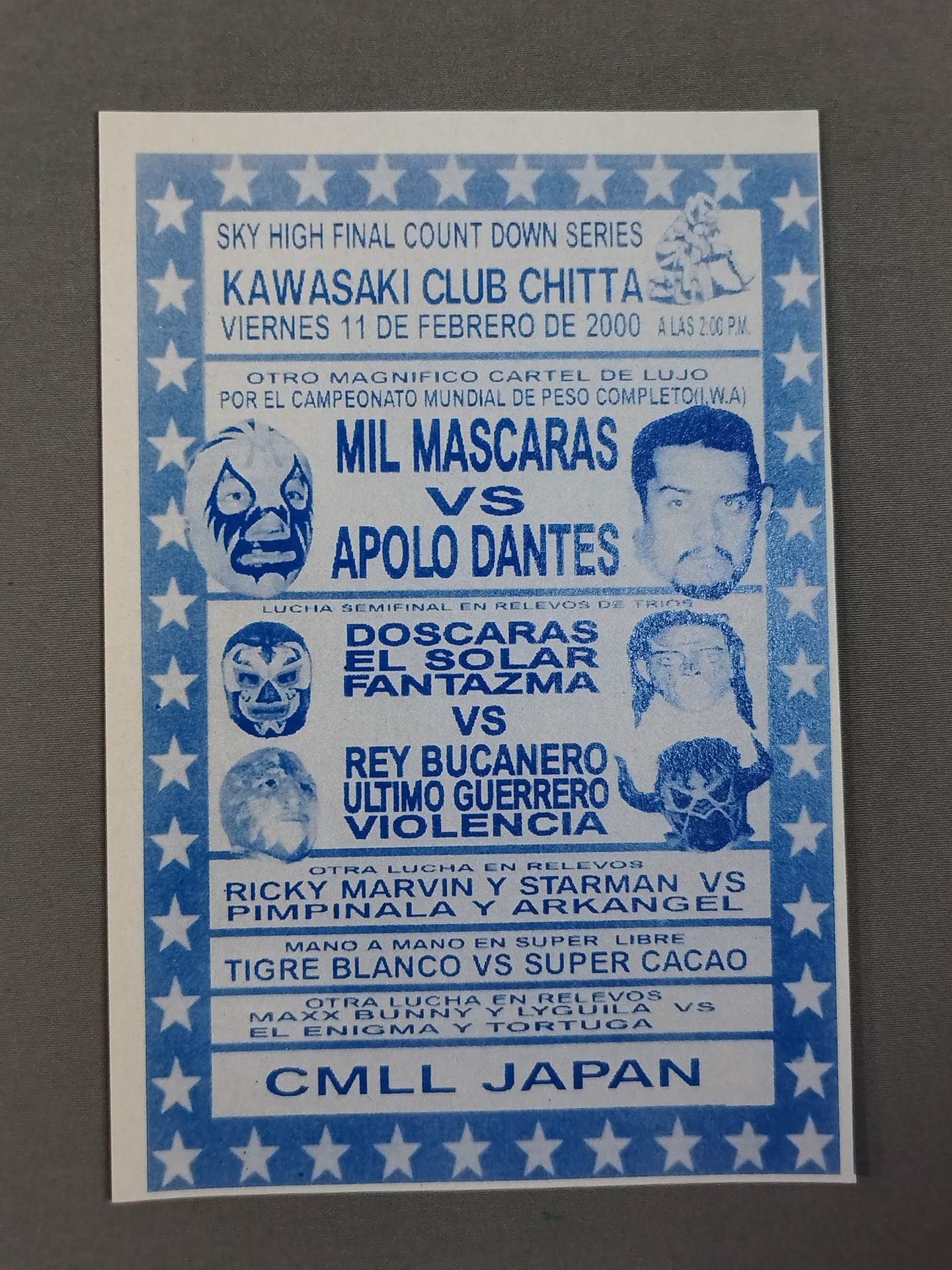 【3選手直筆サイン入り】SKY HIGH FINAL COUNT DOWN SERIES CMLL・JAPAN