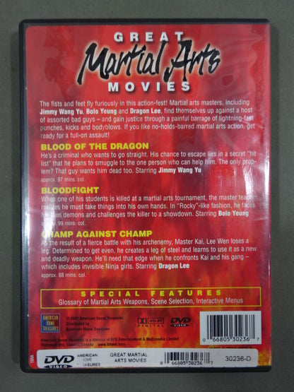 ★GREAT Martial Arts MOVIES★ BLOOD OF THE DRAGON / BLOODFIGHT / CHAMP AGAINST CHAMP