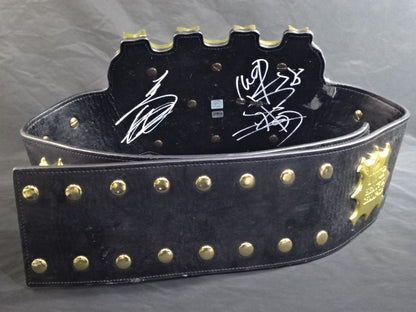 ★ Hiroshi Tanahashi & Togi Makabe  2 hand signed autographs ! IWGP ★ heavy weight championship belt (2nd )