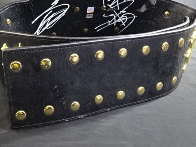 ★ Hiroshi Tanahashi & Togi Makabe  2 hand signed autographs ! IWGP ★ heavy weight championship belt (2nd )