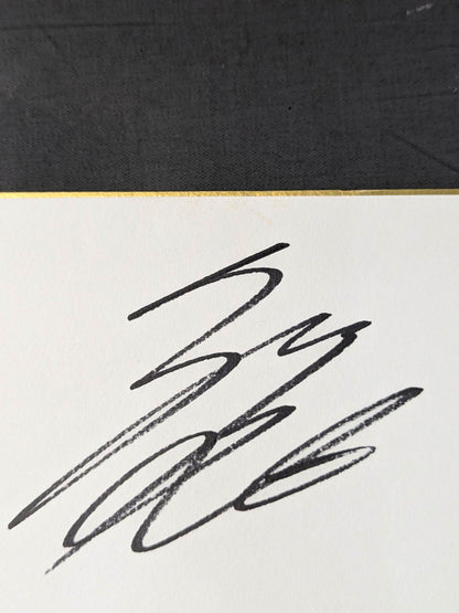 New Japan Pro Wrestling  12 fighters Hand signed autograph  (oversized) Shikishi ( Autograph board )  Sticker attached)