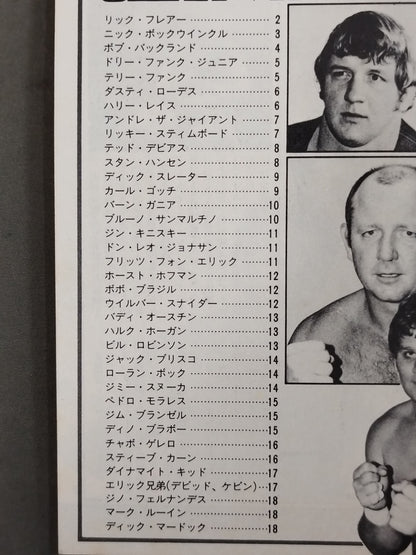 82 Edition Wrestler Directory / BEST FIGHTERS