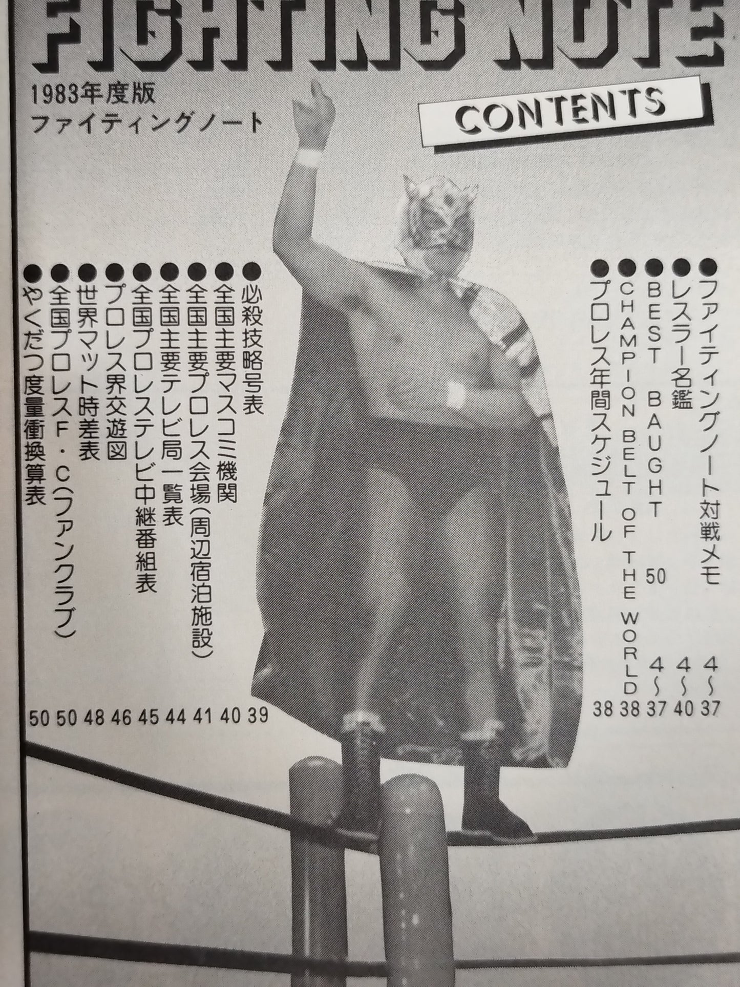 ★ Let's take note of the thrilling battles! ★ Fighting Notes 1983 Edition