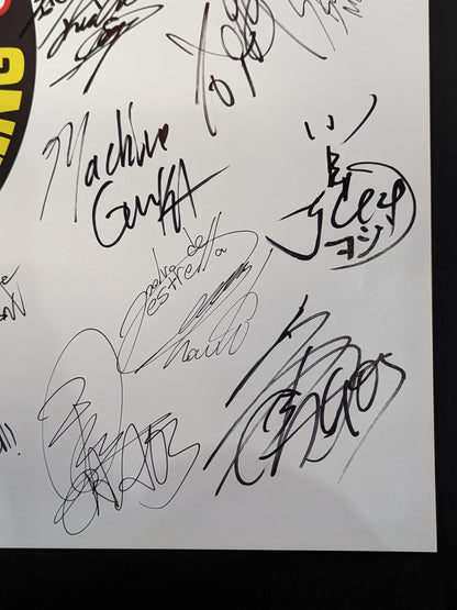 新日本プロレス 28選手直筆サイン寄せ書き(ライオンマーク特大厚紙)