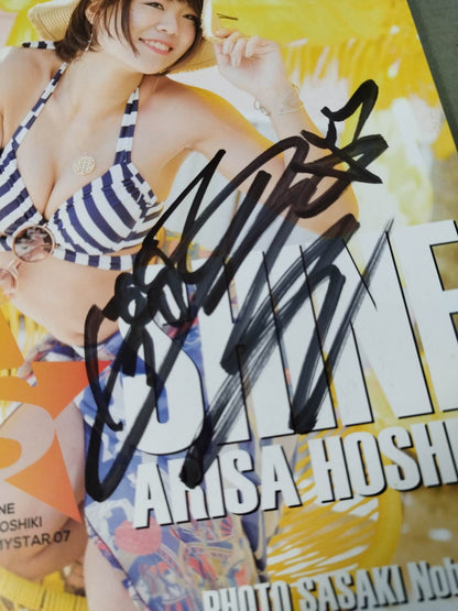 【hand signed autograph】 Arisa Hoshiki Photo collection "SHINE"