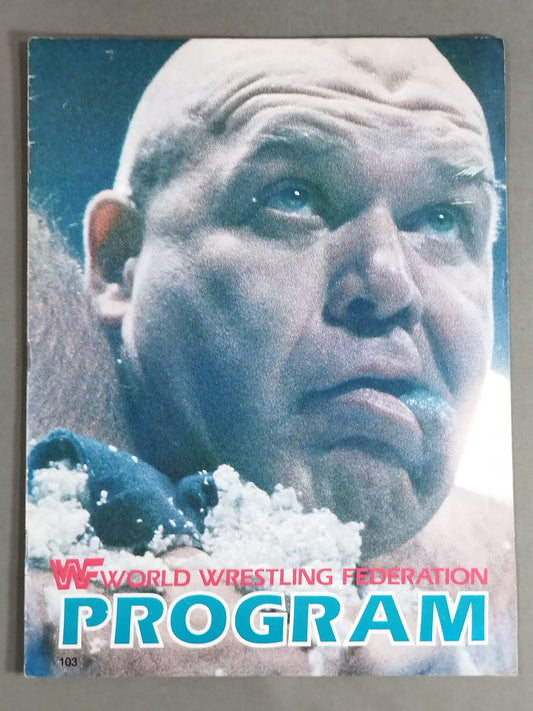 WWF OFFICIAL PROGRAM No.103