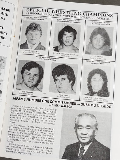 ★バックランドvsバレンタイン 王座戦★ W.W.F. CHAMPIONSHIP WRESTLING OFFICIAL PROGRAM MAGAZINE No.19