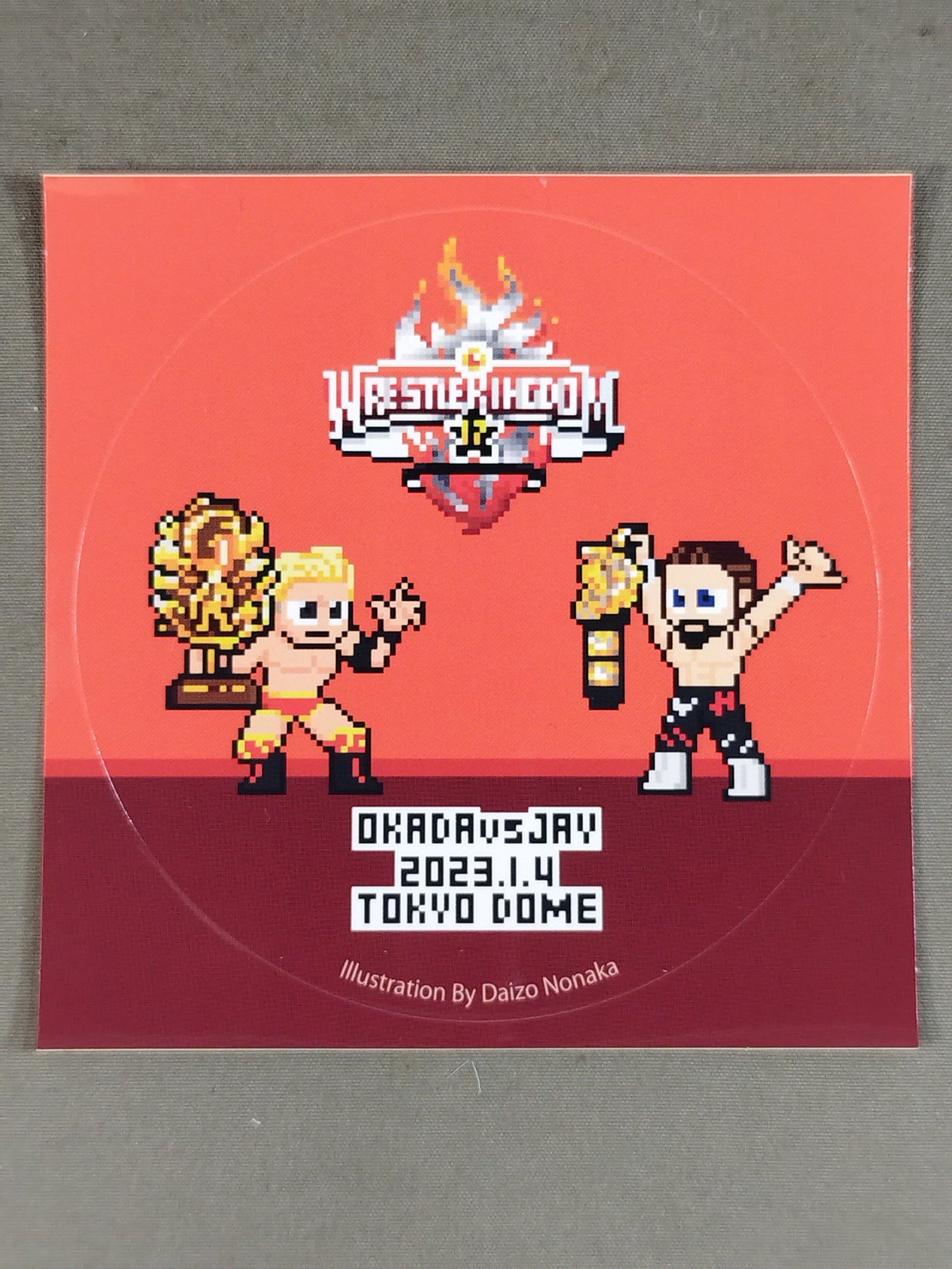 Kazuchika Okada  vs Jay White Dot Illustration Sticker