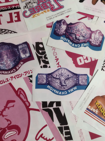 プロレス 雑誌付録アイロンプリントセット