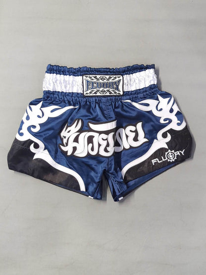 FLUORY Muay Thai Shorts (1) (Blue)